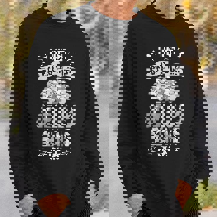 ジェリービーンファニーキャンディかわいいおやつ スウェットシャツ 彼への贈り物