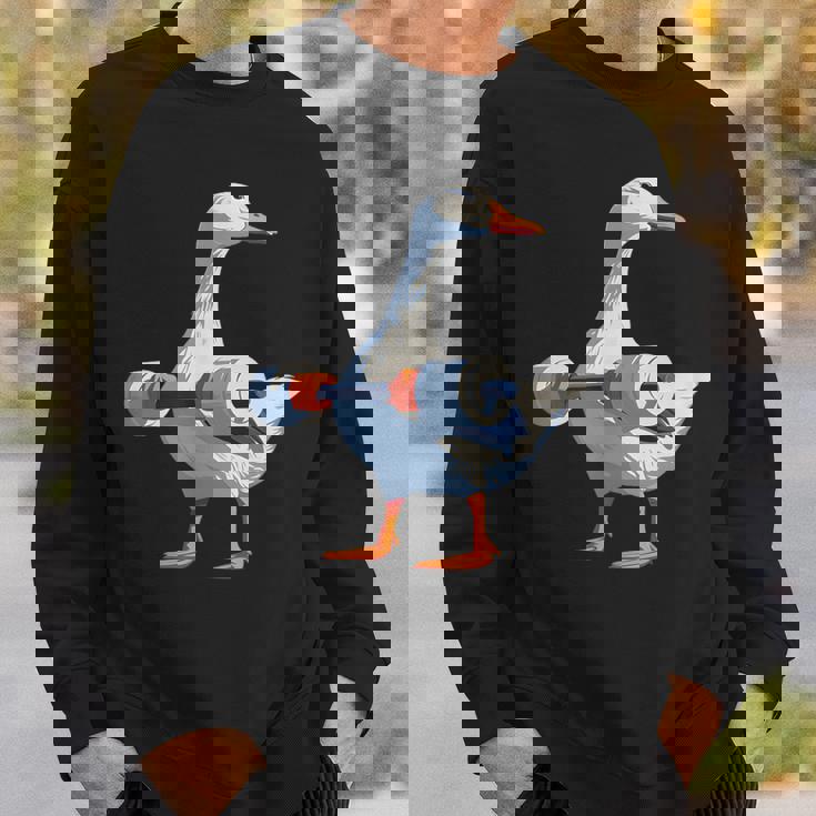 ジムダックグースウェイトリフティング ストロングコアワークアウト スウェットシャツ 彼への贈り物