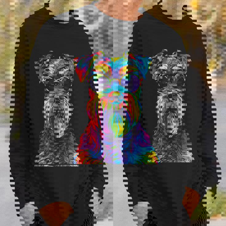 ジャイアントシュナウザー愛好家 ポップアート 面白い ジャイアントシュナウザー 犬 スウェットシャツ 彼への贈り物