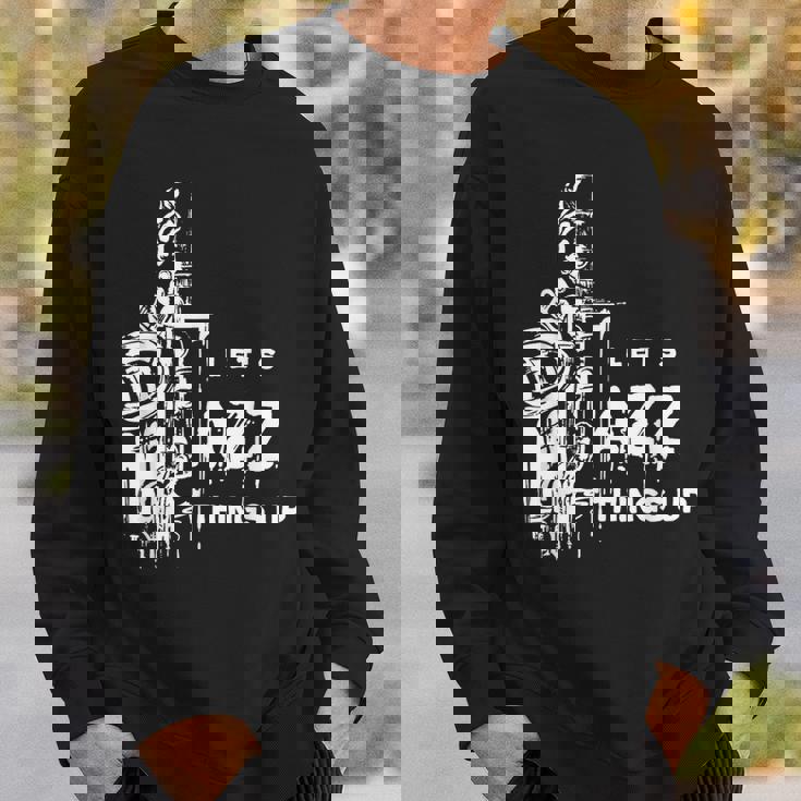 ジャズ・サックス レッツ・ジャズ・シング・アップlet's Jazz Thing Up スウェットシャツ 彼への贈り物