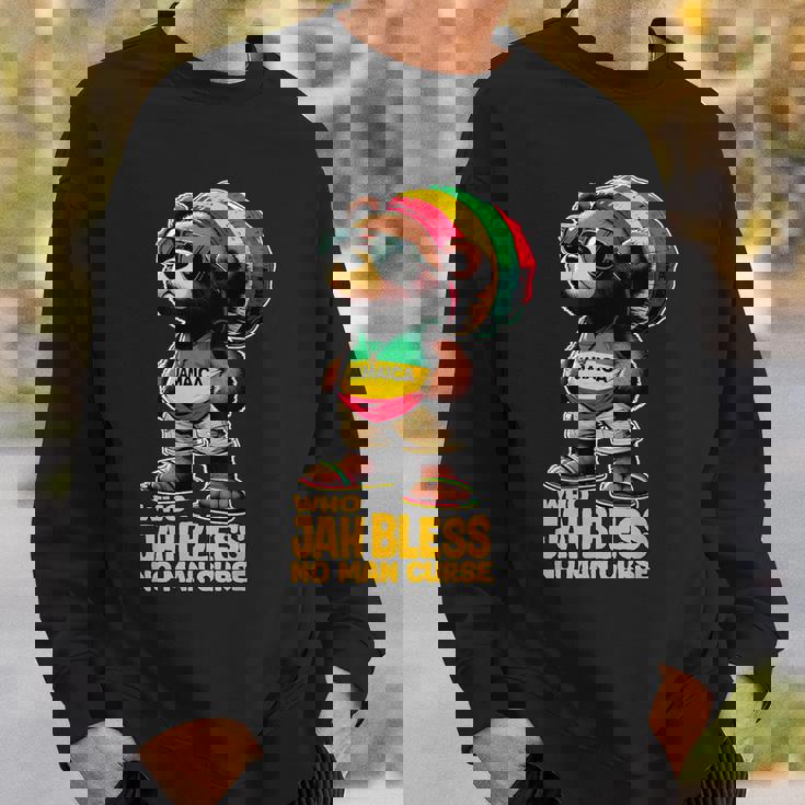 ジャマイカ かわいいラスタ テディベア ジャー ブレス レゲエ ルーツ スウェットシャツ 彼への贈り物