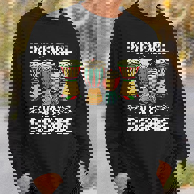 ジャンベ・マンディンカと相性がいいアフリカンミュージックジャンベ スウェットシャツ 彼への贈り物