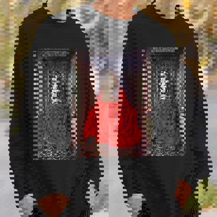 ジャン・ファン・エイク作 ルッカ・マドンナ 1436 スウェットシャツ 彼への贈り物