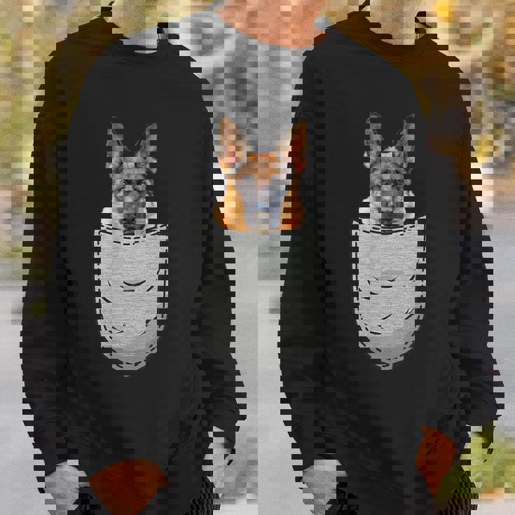 ジャーマンシェパード 犬の胸ポケット 犬の飼い主用 スウェットシャツ 彼への贈り物