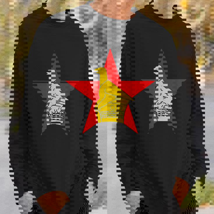 ジンバブエ ソープストーン バードフラッグ スウェットシャツ 彼への贈り物