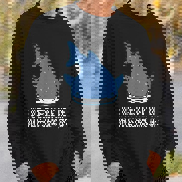 ジンベエザメが本当に好きだよ？かわいいジンベイザメ スウェットシャツ 彼への贈り物