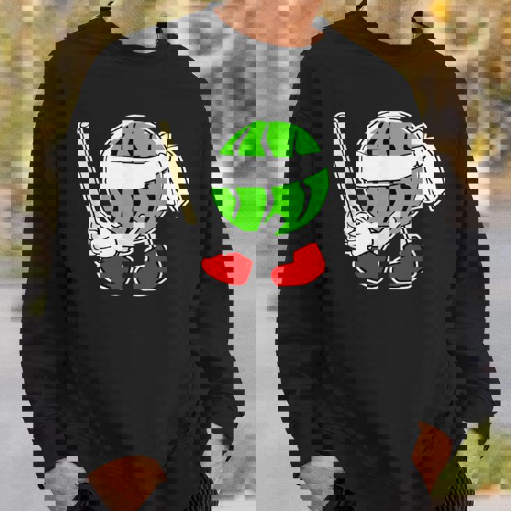 スイカ割り・夏 西瓜わり（すいかくん）【サマータイム】リゾート・夏 大好き／面白 イラスト スウェットシャツ 彼への贈り物