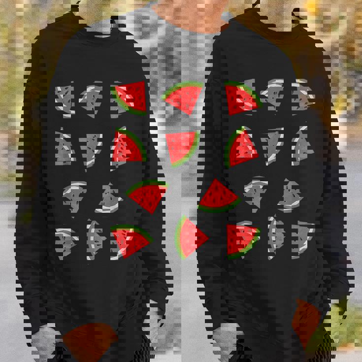 スイカ柄 フルーツスライス スイカ コスチューム スウェットシャツ 彼への贈り物