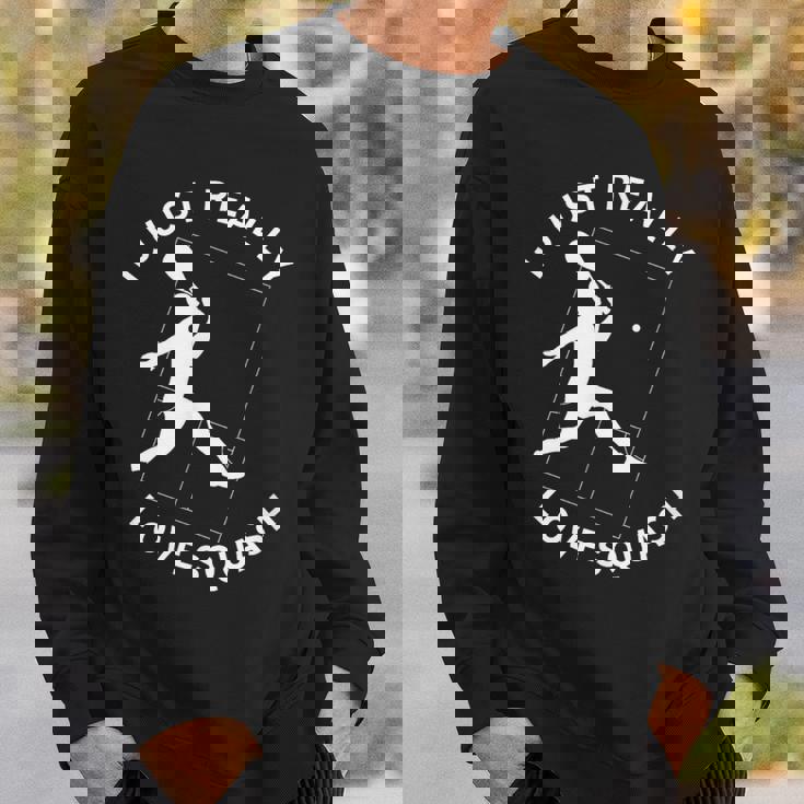 スカッシュプレーヤー I Just Really Lovequash スウェットシャツ 彼への贈り物