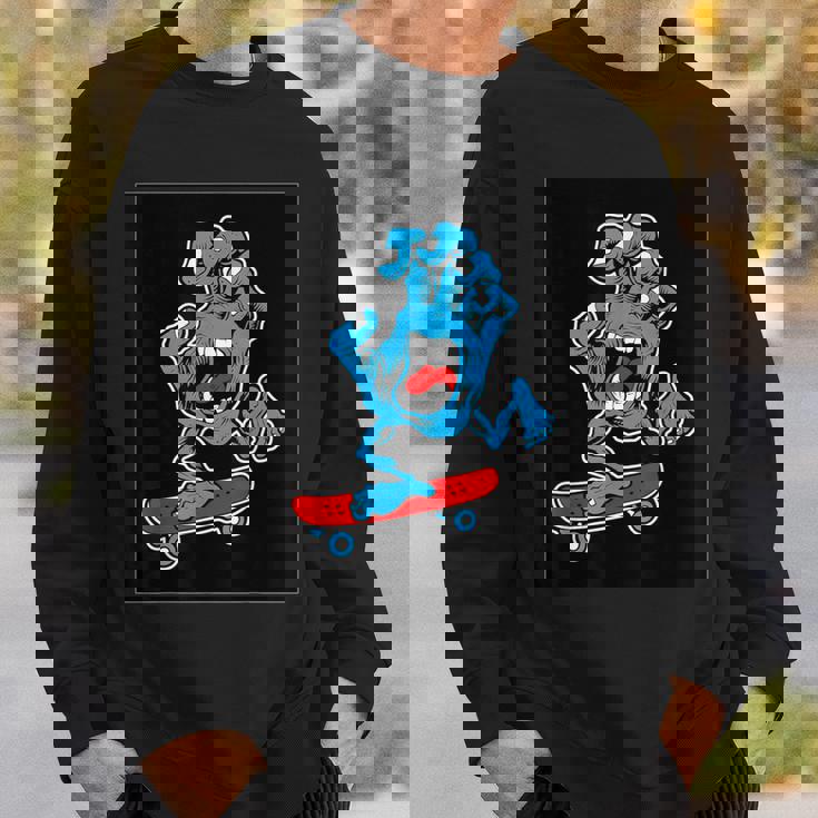 スクリーミング スケートボードハンド スウェットシャツ 彼への贈り物