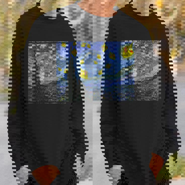 スクリーミングオウム オカメインコ 星月夜 スウェットシャツ 彼への贈り物