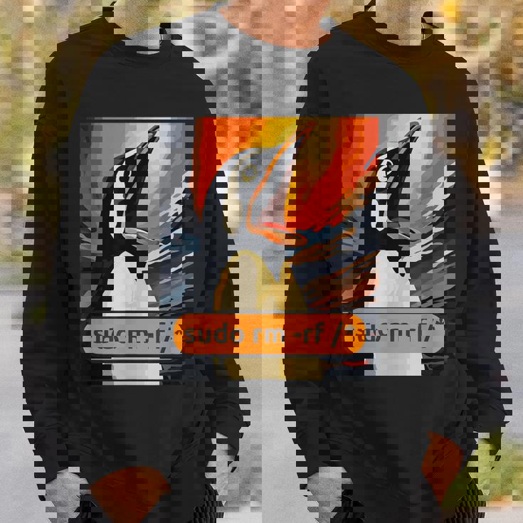 スクリーミング・タックス Linuxudo Rm-Rf スウェットシャツ 彼への贈り物