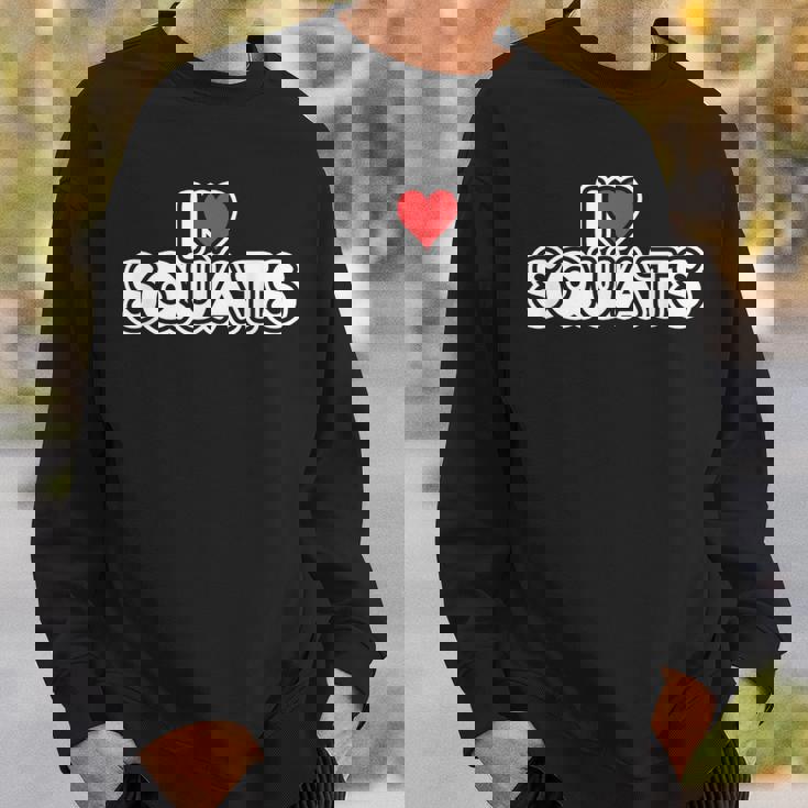 スクワットが大好き スウェットシャツ 彼への贈り物