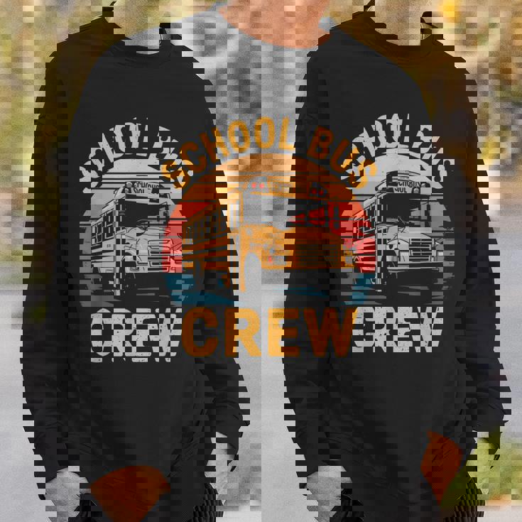 スクールバス クルー レトロ スクールバス 乗車 バス 運転手 スウェットシャツ 彼への贈り物