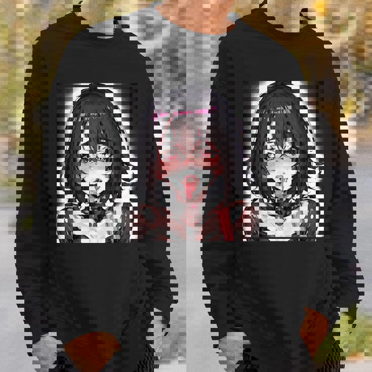 スケベなアニメガール エッチ・ワイフ アニメ 変態 スウェットシャツ 彼への贈り物