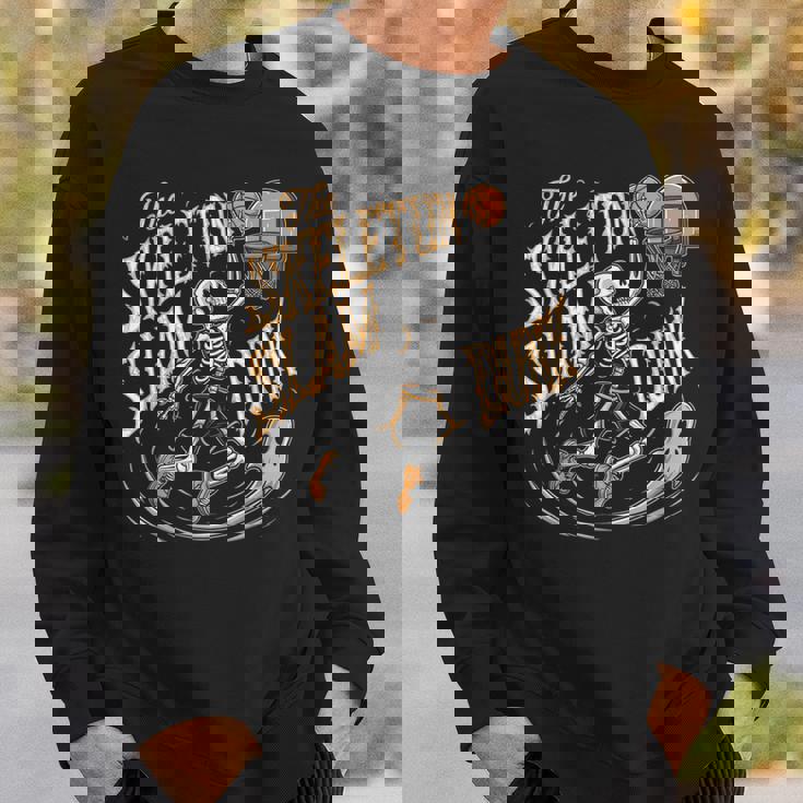 スケルトンスラムダンク 怖いバスケットボール ハロウィン スウェットシャツ 彼への贈り物