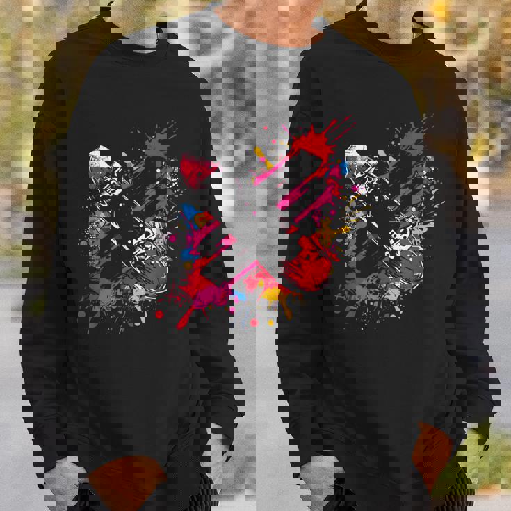 スケートボード ストリートアート スケートボード ファン スウェットシャツ 彼への贈り物