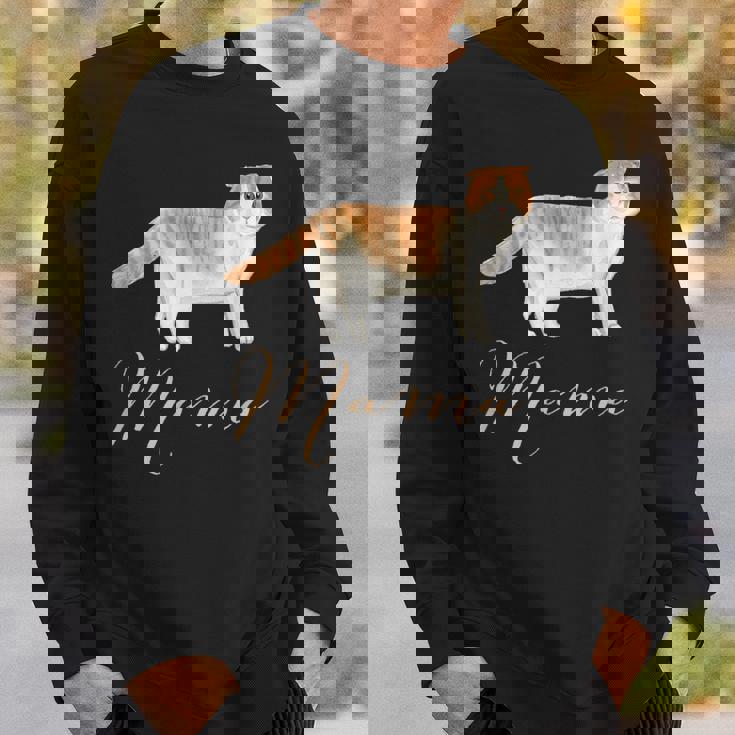 スコティッシュフォールドキャット ママシャツ 猫 ママ ママ スウェットシャツ 彼への贈り物