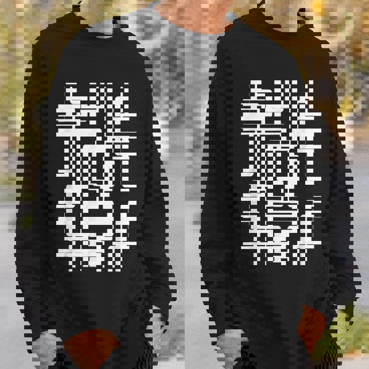 スタイリッシュ幾何学模様 スウェットシャツ 彼への贈り物