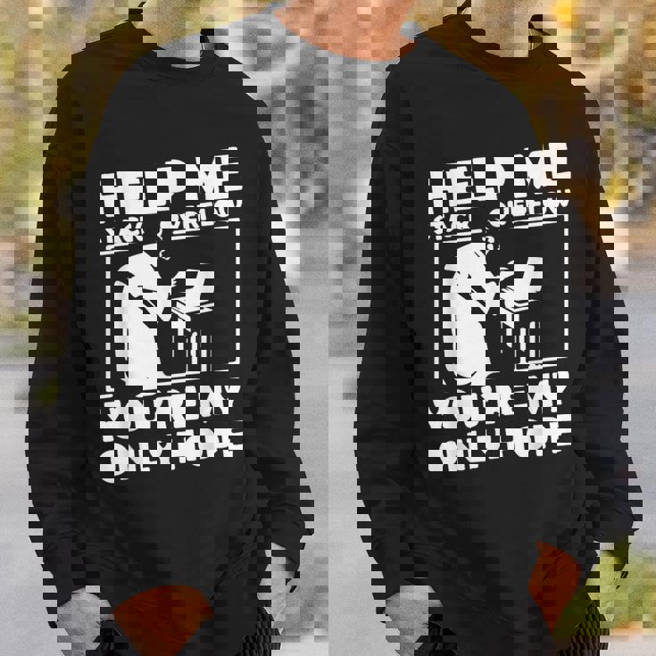 スタックオーバーフローを助ける スウェットシャツ 彼への贈り物