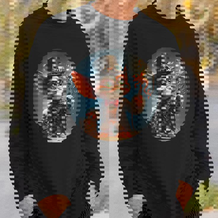 スチームパンク グレムリン クリーチャー マッドサイエンティスト スウェットシャツ 彼への贈り物