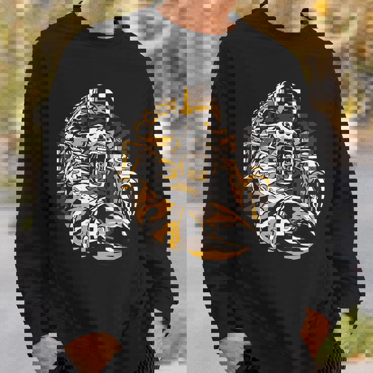 スチームパンクロボットサソリ アーティスティックグラフィック スウェットシャツ 彼への贈り物