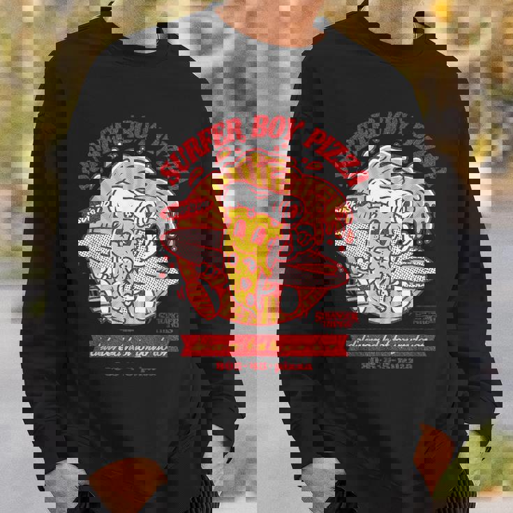 ストレンジャー・シングス サーファーボーイ ピザ広告 ホットデリバリー ヴィンテージ スウェットシャツ 彼への贈り物