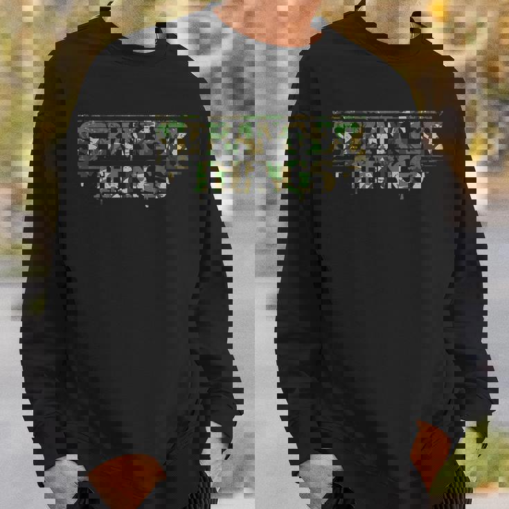 ストレンジャー・シングス ロゴ 迷彩 デモゴルゴン アンティーク調 逆さま スウェットシャツ 彼への贈り物