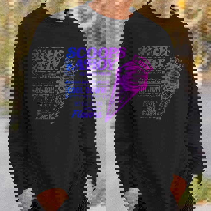 ストレンジャー・シングス ヴィンテージ スクープ アホイ アイスクリーム クールダウン ミーム スウェットシャツ 彼への贈り物