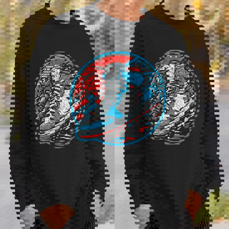 スニーカーヘッドバスケットボールファン スウェットシャツ 彼への贈り物