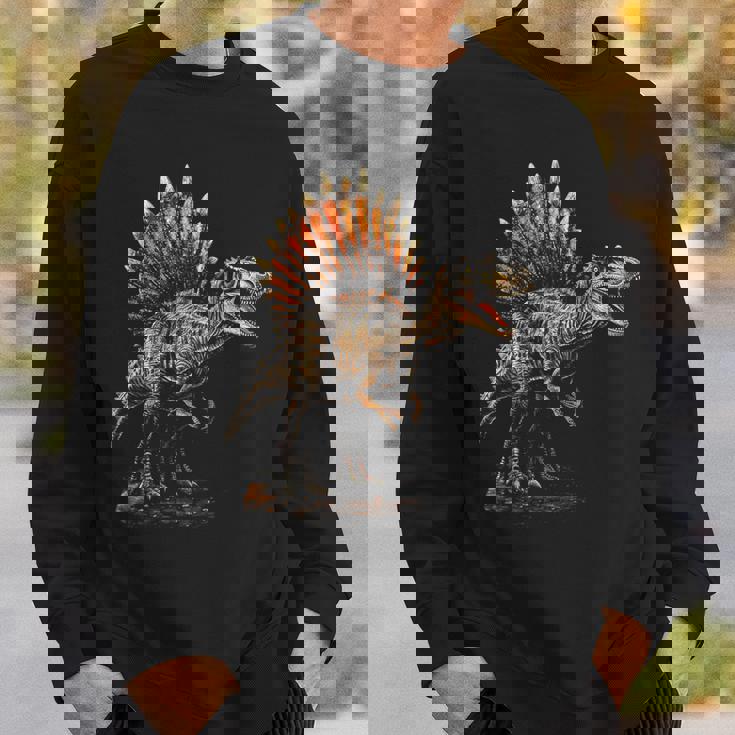 スピノサウルス 恐竜 グラフィックアート スピノサウルス スウェットシャツ 彼への贈り物