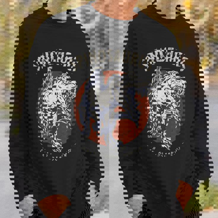 スピノサウルス 白亜時代の生き物 恐竜ファン向け スウェットシャツ 彼への贈り物