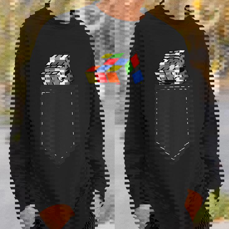 スピードキューブパズル キューブキューブポケットキューブ スウェットシャツ 彼への贈り物