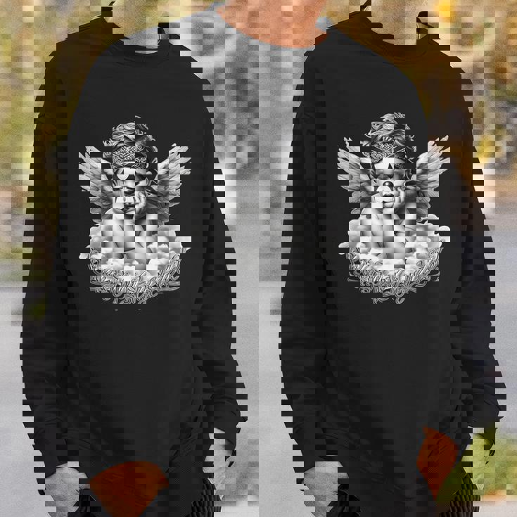 スマイルは後で泣いてエンジェルチョロチョーラタトゥーチカノsmile Now Cry Later スウェットシャツ 彼への贈り物