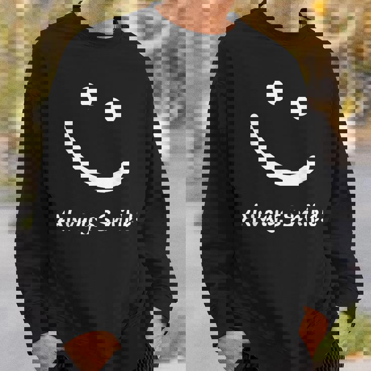 スマイルデザイン「ただスマイル」と言う言葉 スウェットシャツ 彼への贈り物