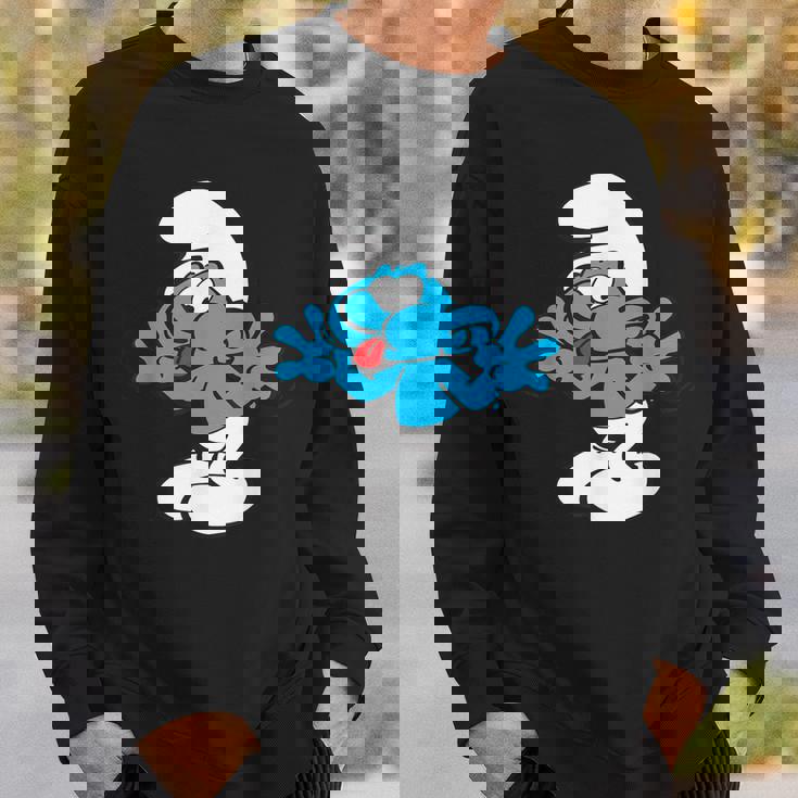 スマーフ ジョキー スマーフ 舌 ジョイフル ブルー コミック スマーフェット スウェットシャツ 彼への贈り物