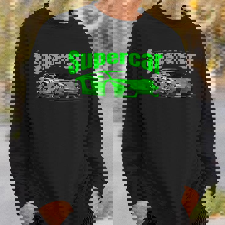 スー スポーツカー マッスルカー レースカー スウェットシャツ 彼への贈り物