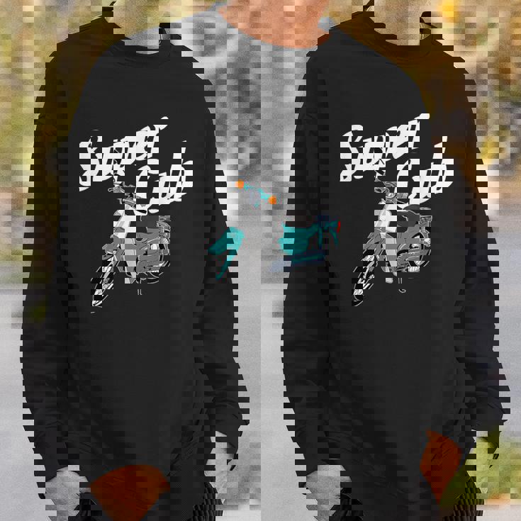 スーパーカブ 50 110 125 バイク ミニ モト スクーター カスタム 原付 二種 スウェットシャツ 彼への贈り物