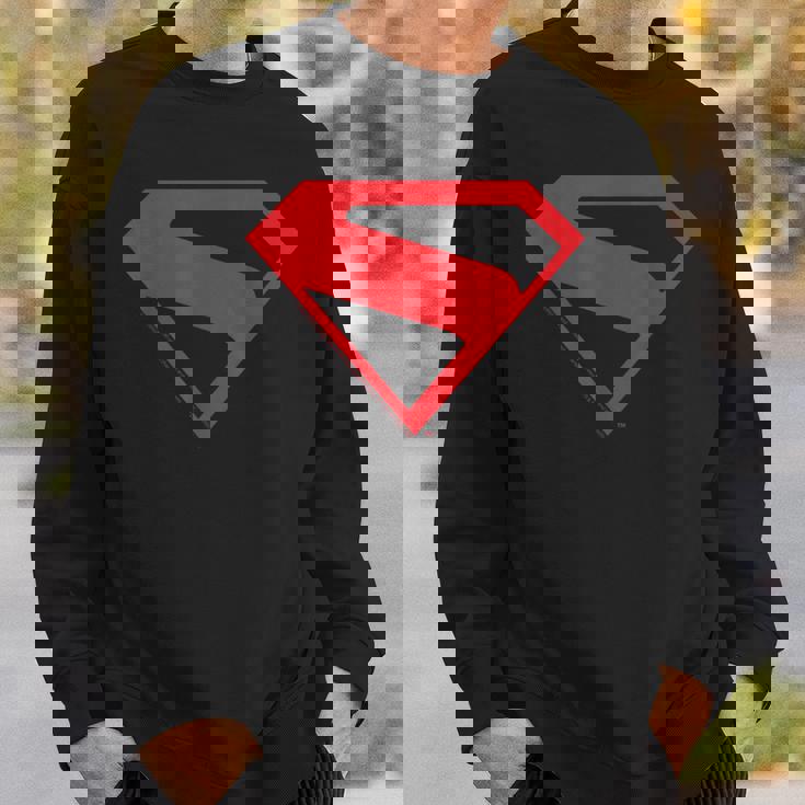 スーパーマン映画デザインのスーパーマンシルエット。 スウェットシャツ 彼への贈り物