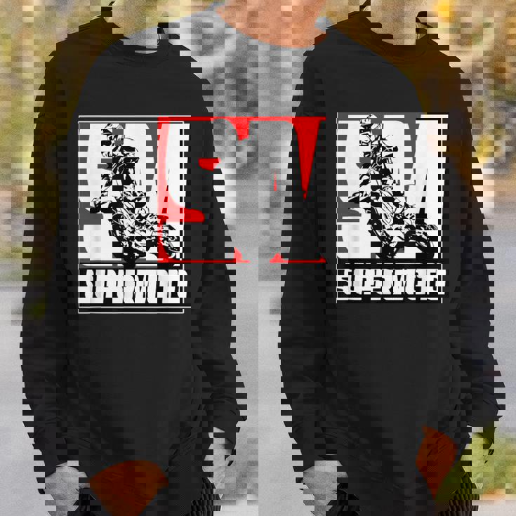 スーパーモトスーパーモタードエンデューロモトクロス スウェットシャツ 彼への贈り物