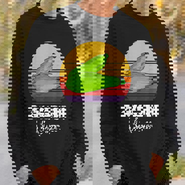 ズッキーニ愛好家 ビーガン ベジタリアン野菜ズッキーニ スウェットシャツ 彼への贈り物