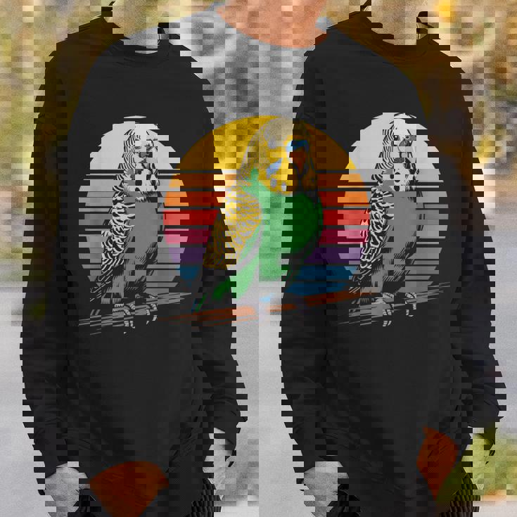 セキセイインコ レトロ セキセイインコ スウェットシャツ 彼への贈り物