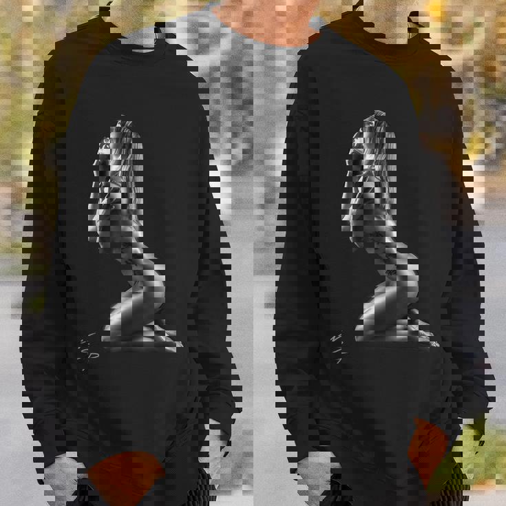 セクシーガールグラフィックtシャツ インプライドアクトオブファインアート スウェットシャツ 彼への贈り物