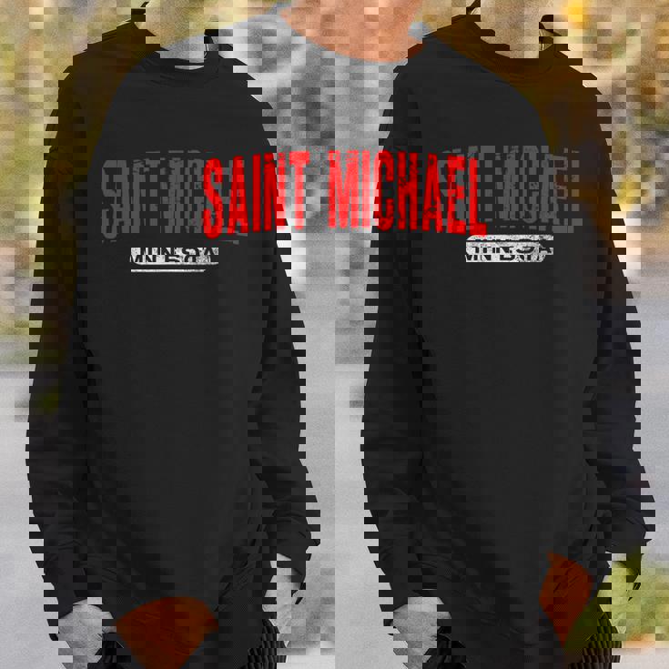 セントマイケルmn ミネソタ 面白い Usa City Roots ヴィンテージ ギフト スウェットシャツ 彼への贈り物