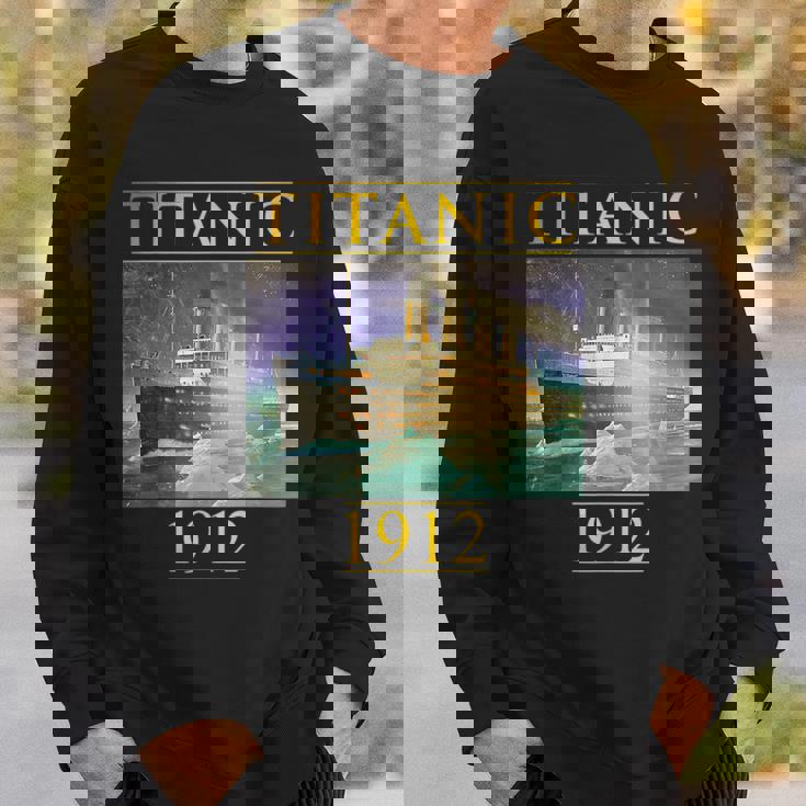 タイタニックtシャツ 帆船 ヴィンテージ クルーズベッセル 1912年 ギフト スウェットシャツ 彼への贈り物