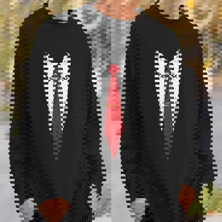 タキシード メンズ レディース キッズ プリント スーツ & ネクタイ おもしろコスチューム スウェットシャツ 彼への贈り物