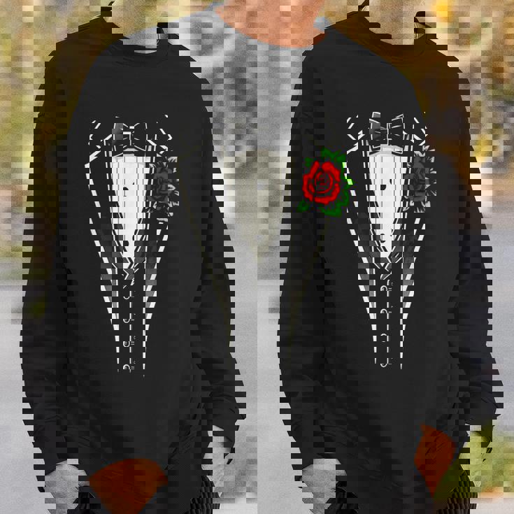 タキシード蝶ネクタイ、面白い紳士用タキシード。 スウェットシャツ 彼への贈り物