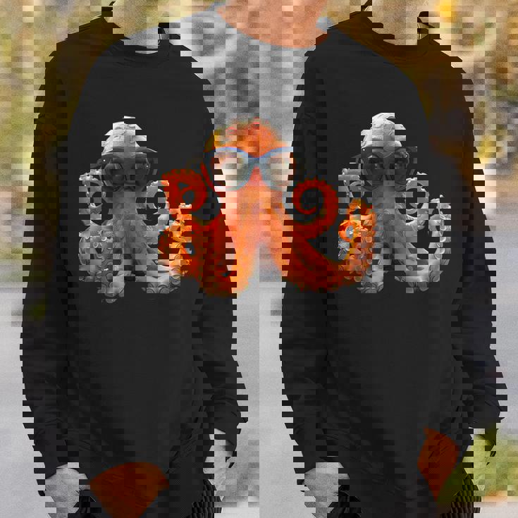 タコ 小タコ イカ 海 恋 甘タコ スウェットシャツ 彼への贈り物