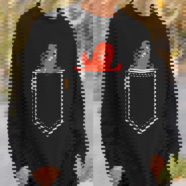 タコさんウインナー たこさん ウインナー 食べ物 イラスト ワンポイント ポケット デザイン かわいい おもしろ スウェットシャツ 彼への贈り物