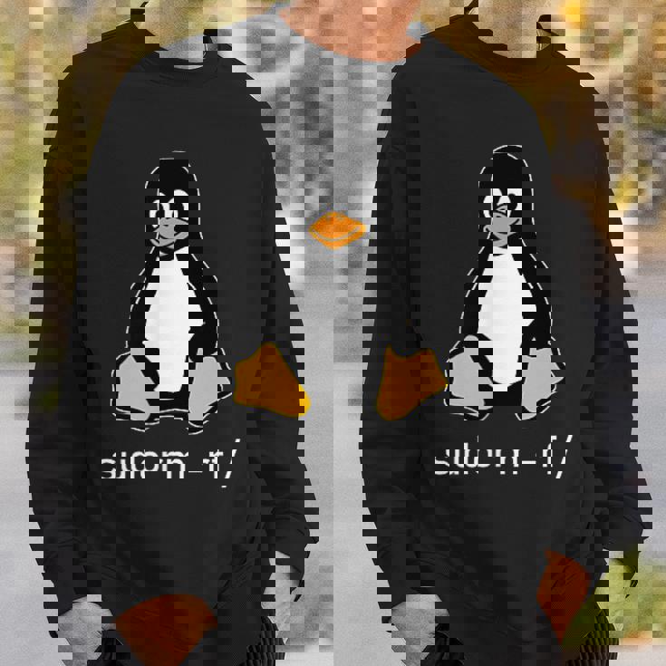 タックスlinuxペンギン-Sudorm-Rfコンピューターサイエンスコンピューター Tux Linux スウェットシャツ 彼への贈り物